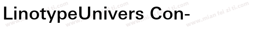 LinotypeUnivers Con字体转换